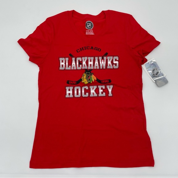 Other - NHL (10/12) Short Sleeve Red Blackhawks Tee Shirt